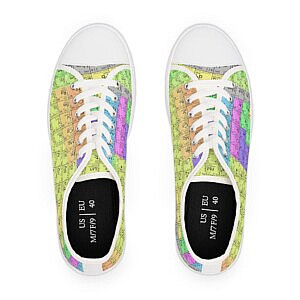 Periodic Table Low Top Sneakers - STEM Goodies